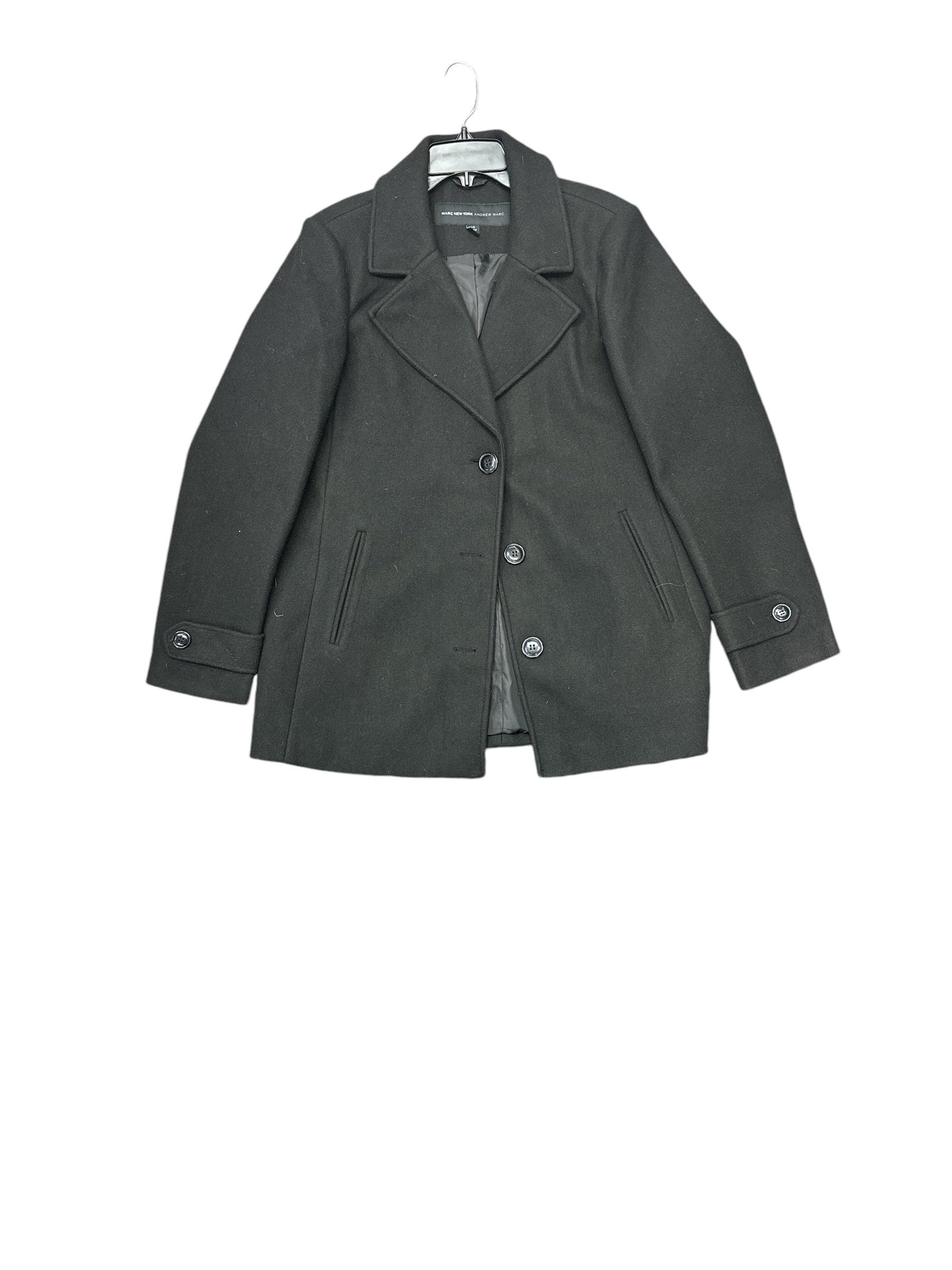 Coat Peacoat By Marc New York In Black, Size: L