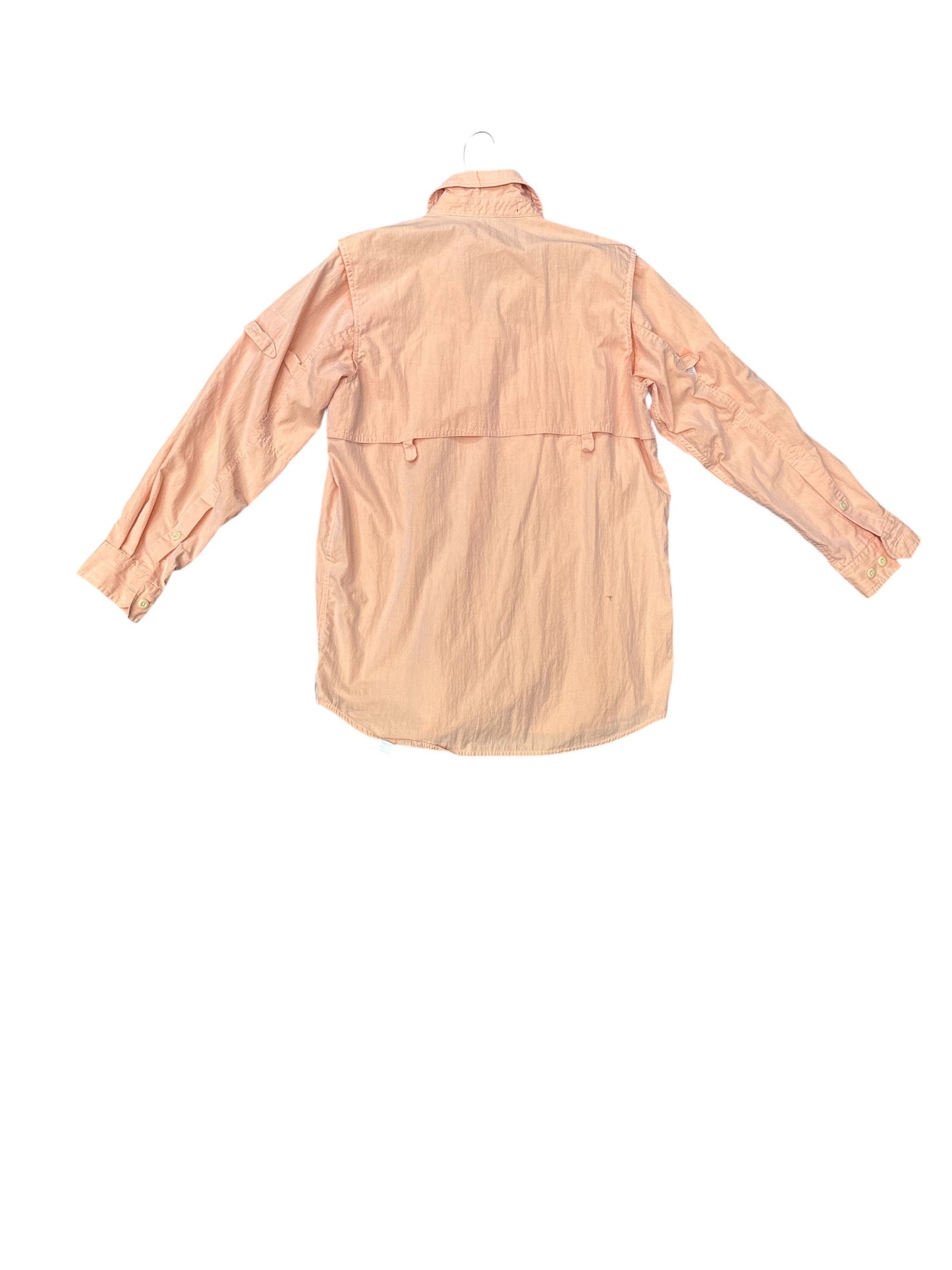 Top Long Sleeve By Orvis In Peach, Size: M