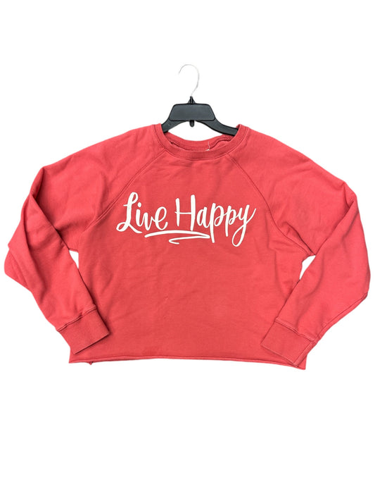 Sweatshirt Crewneck By Natural Life In Red, Size: M