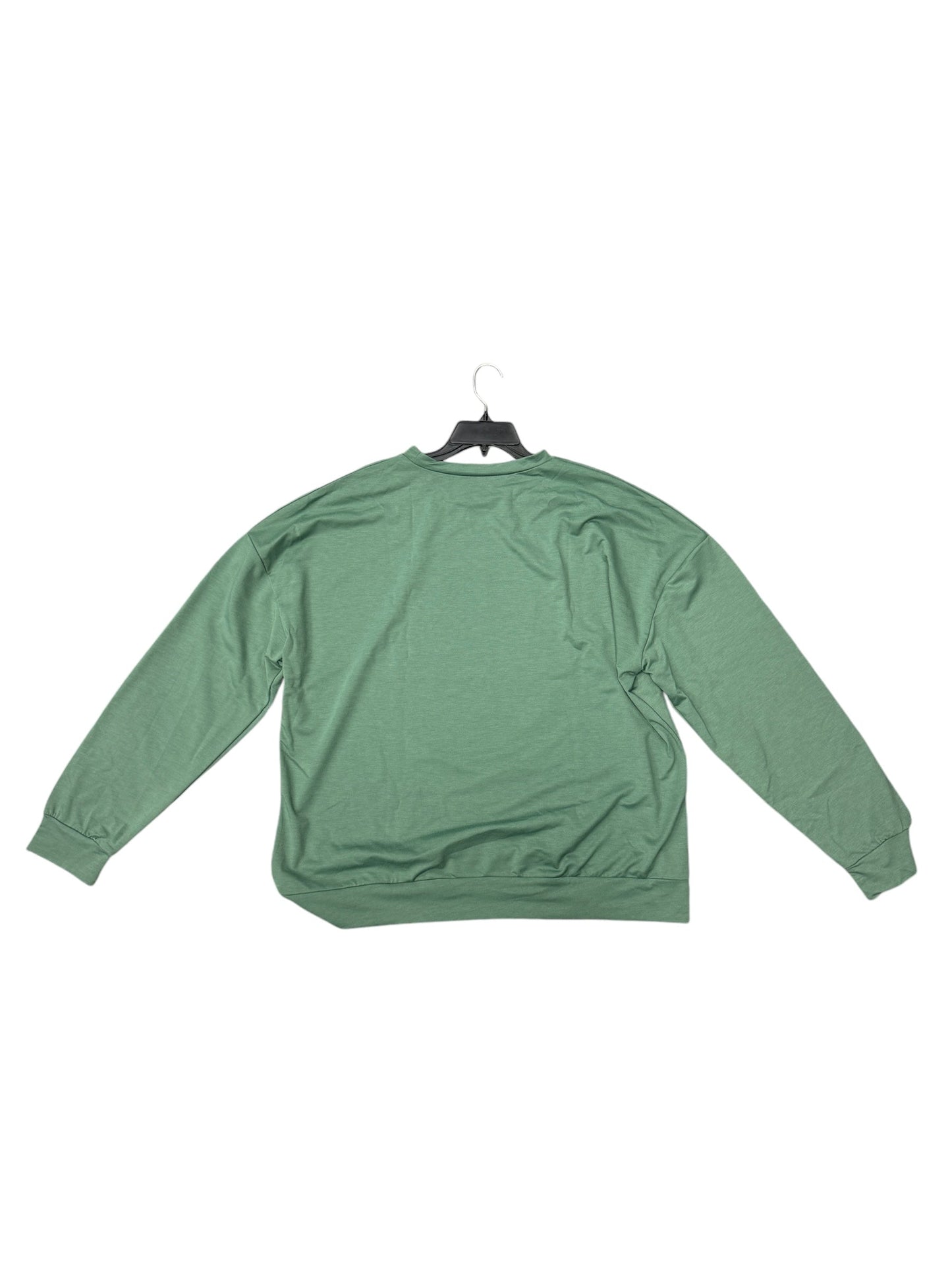 Top Long Sleeve By Cme In Green, Size: 3x