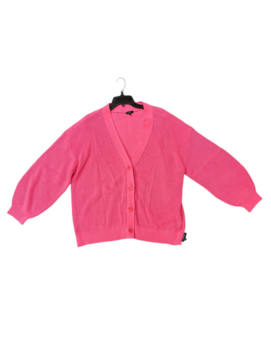 Sweater Cardigan By Talbots In Pink, Size: 2x