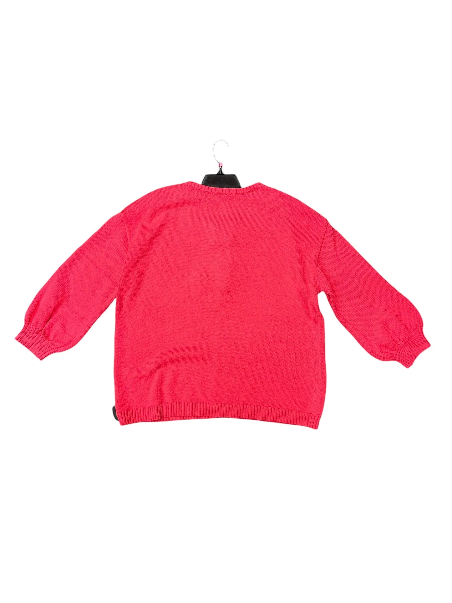 Sweater By Talbots In Red, Size: 2x