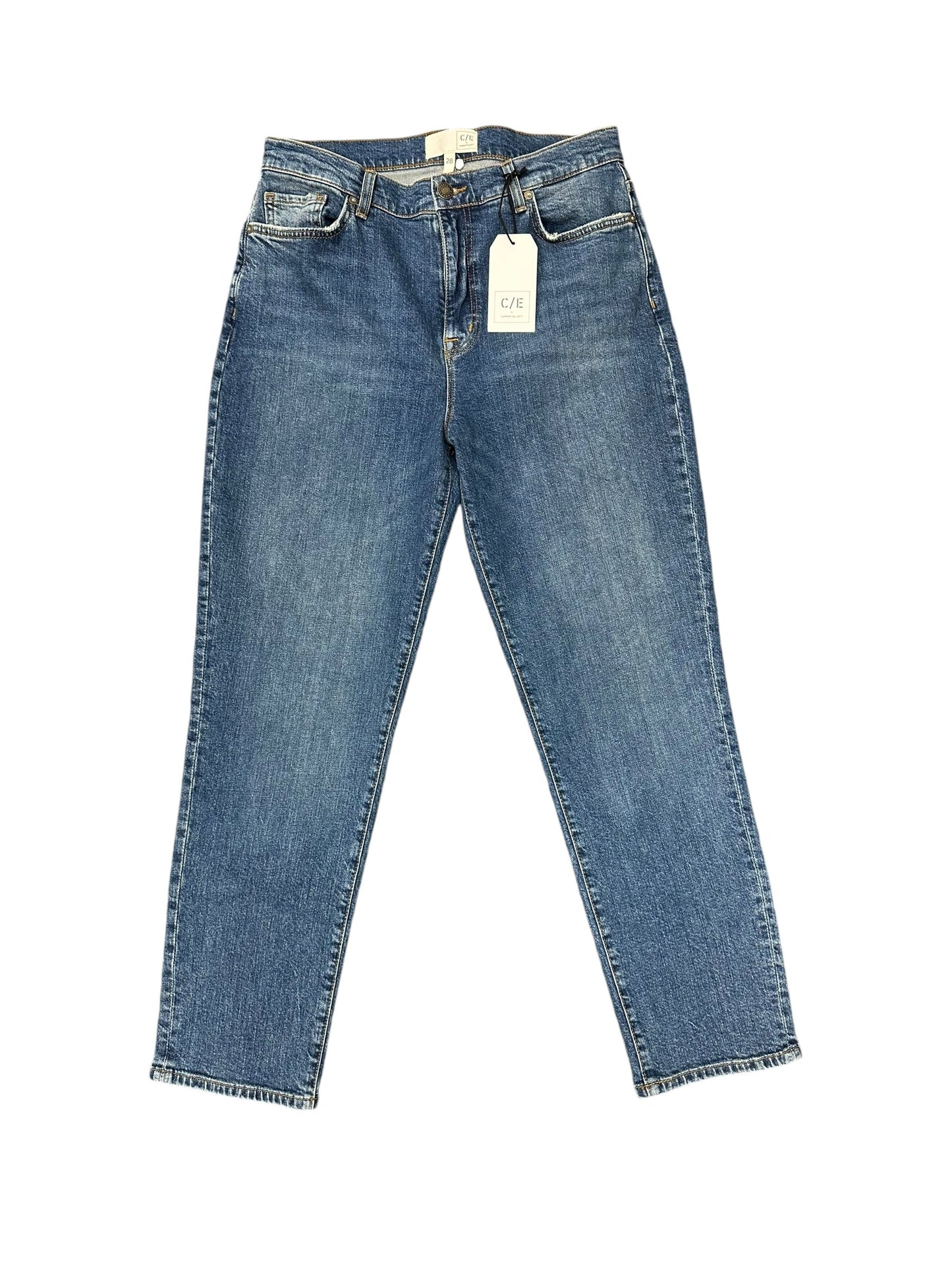 Jeans Cropped By Current/elliott In Blue Denim, Size: 6