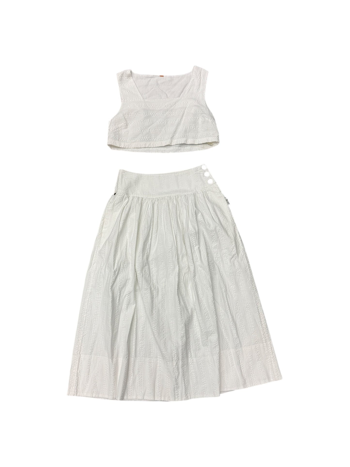 Skirt Set 2pc By Free People In White, Size: M