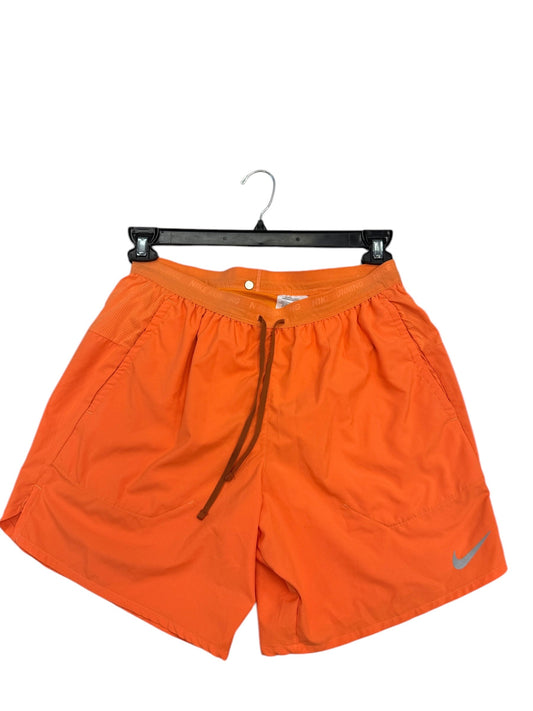 Athletic Shorts By Nike Apparel In Orange, Size: M