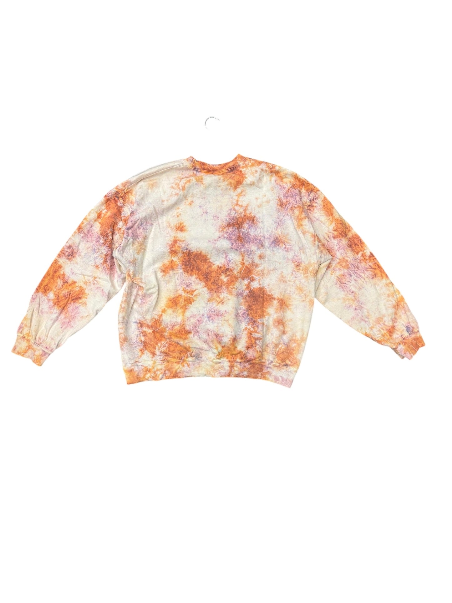 Sweatshirt Crewneck By Clothes Mentor In Tie Dye Print, Size: L