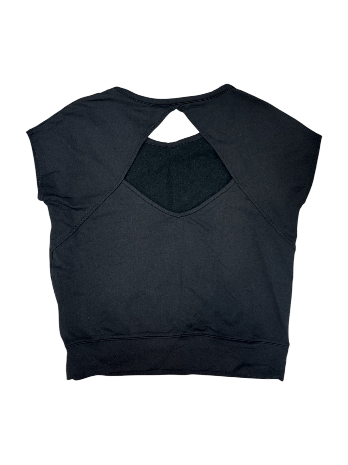 Athletic Top Short Sleeve By Athleta In Black, Size: S