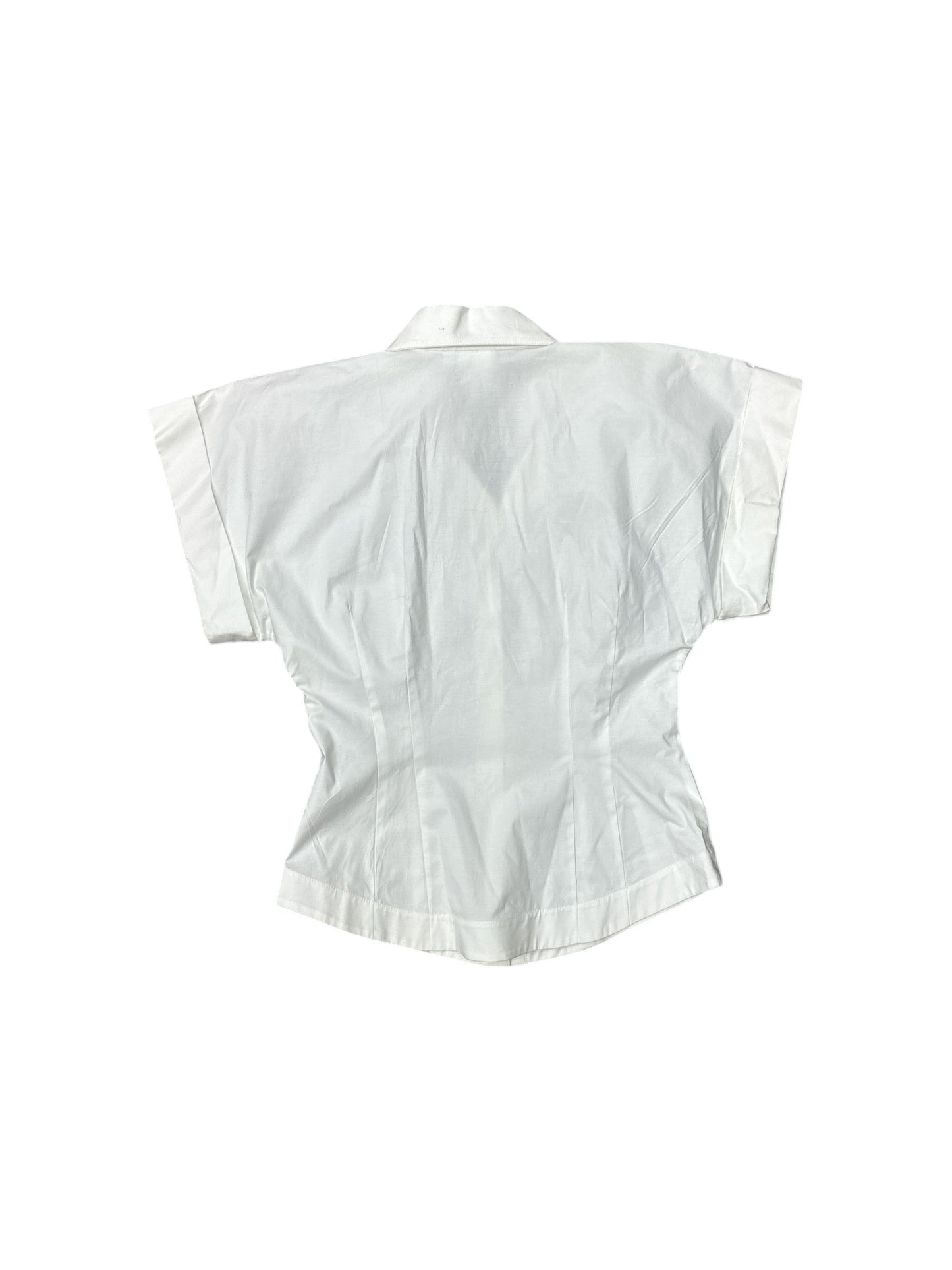 Blouse Short Sleeve By Cma In White, Size: S