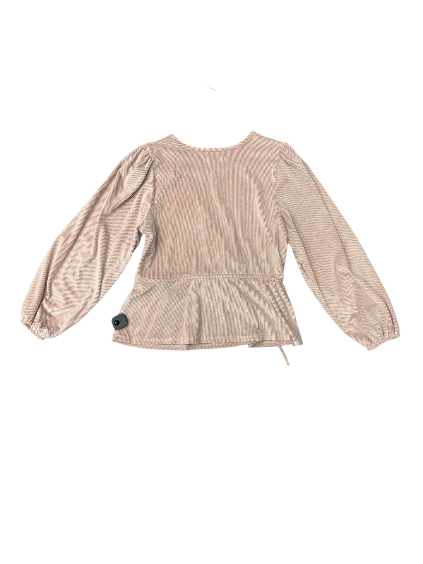 Blouse Long Sleeve By Madewell In Mauve, Size: Xl