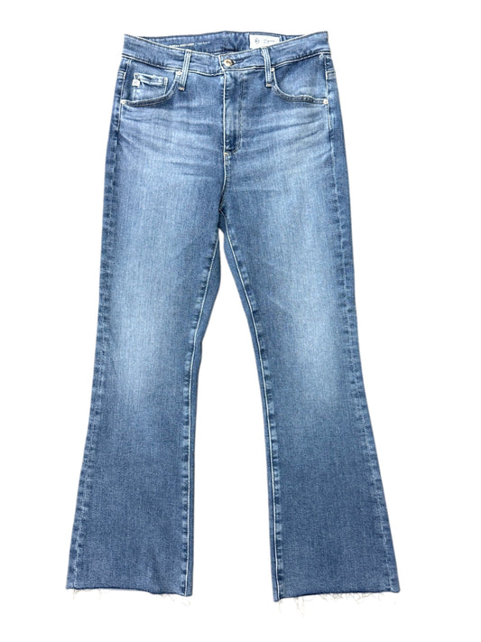 Jeans Cropped By Adriano Goldschmied In Blue Denim, Size: 6