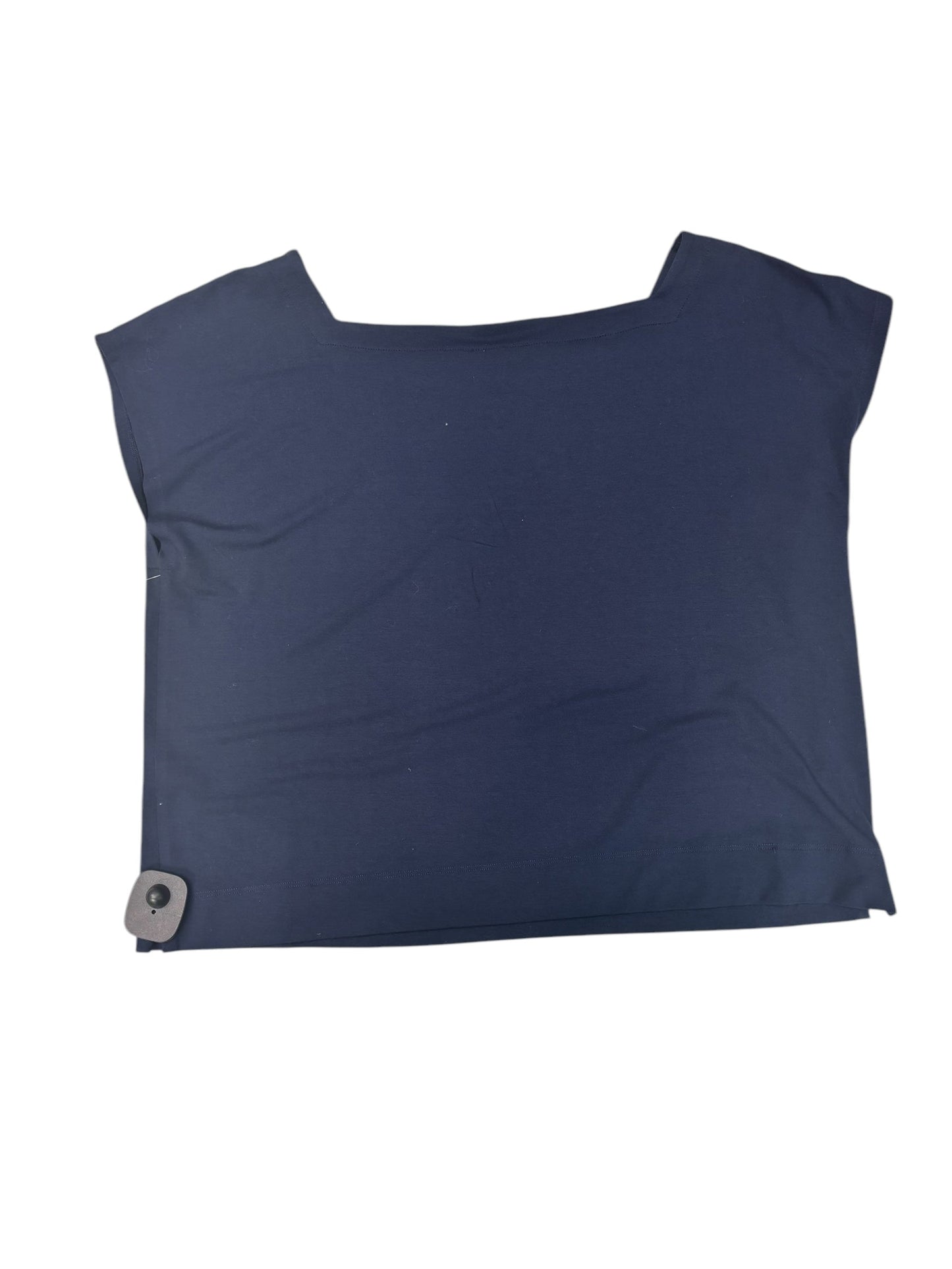 Top Short Sleeve By Eileen Fisher In Navy, Size: M