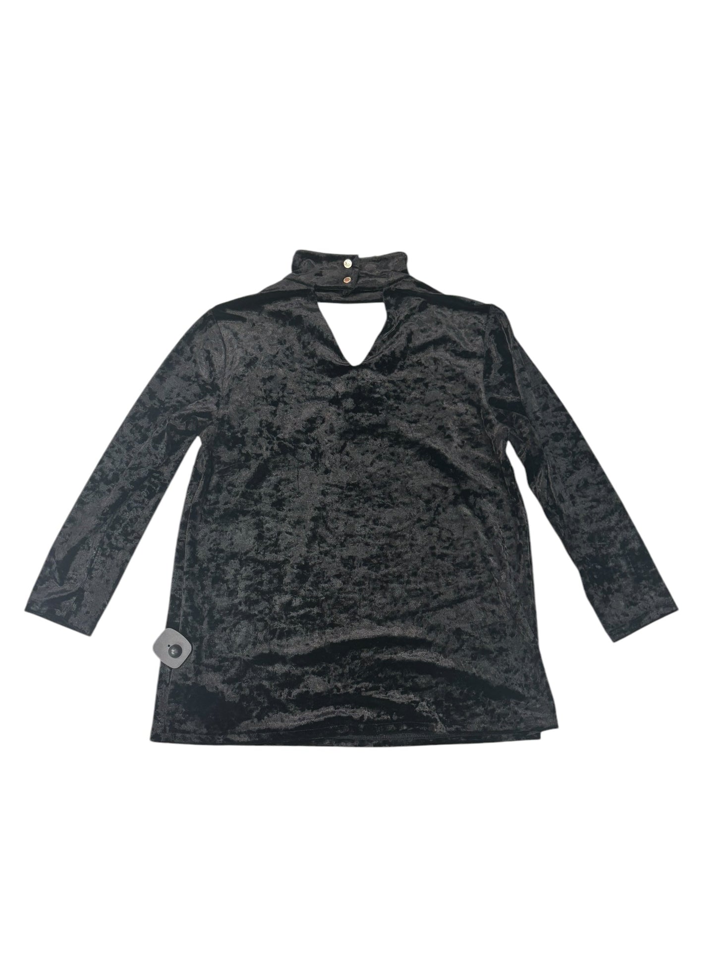 Top Long Sleeve By Jones New York In Black, Size: Xs