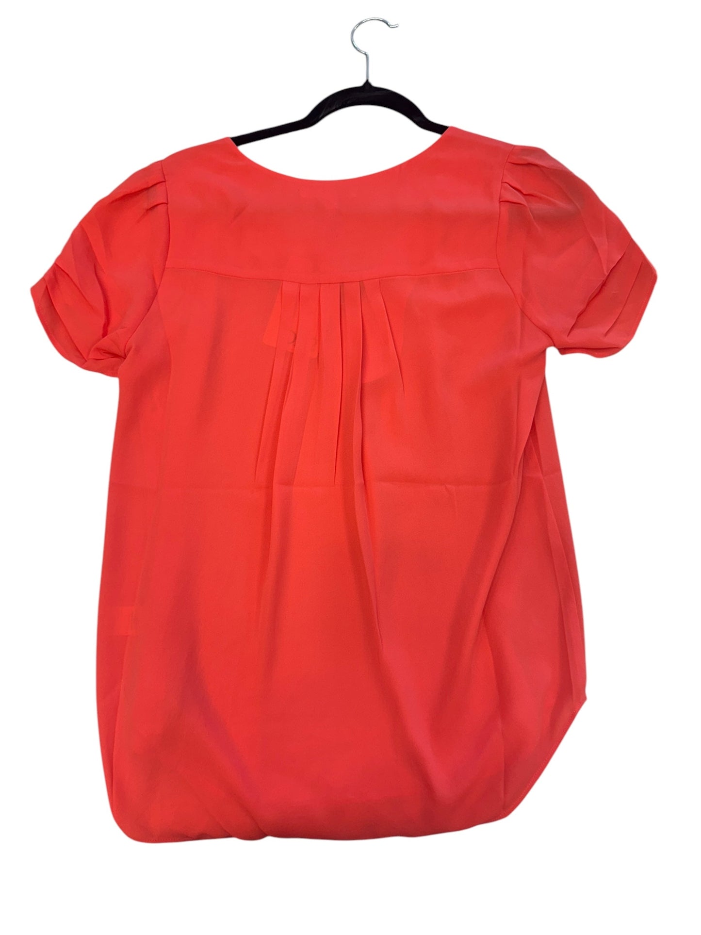 Blouse Short Sleeve By Dr2 In Pink, Size: S