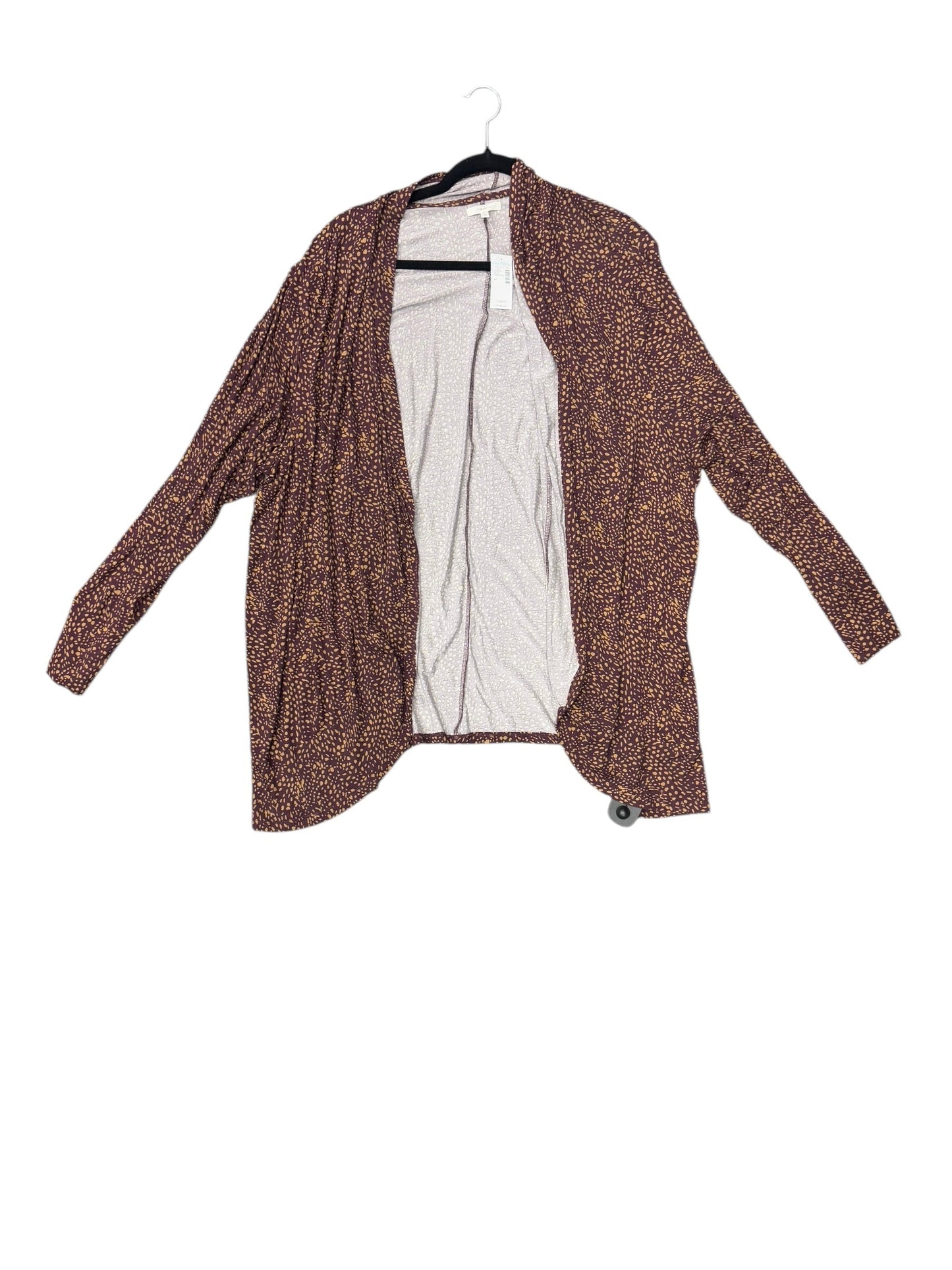 Cardigan By Maurices In Maroon, Size: 4x