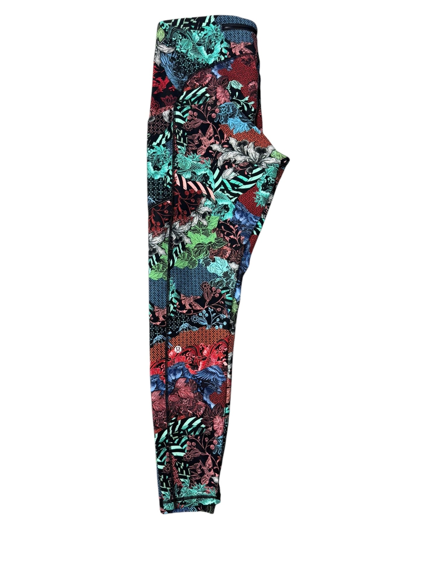 Athletic Leggings By Lululemon In Multi-colored, Size: L