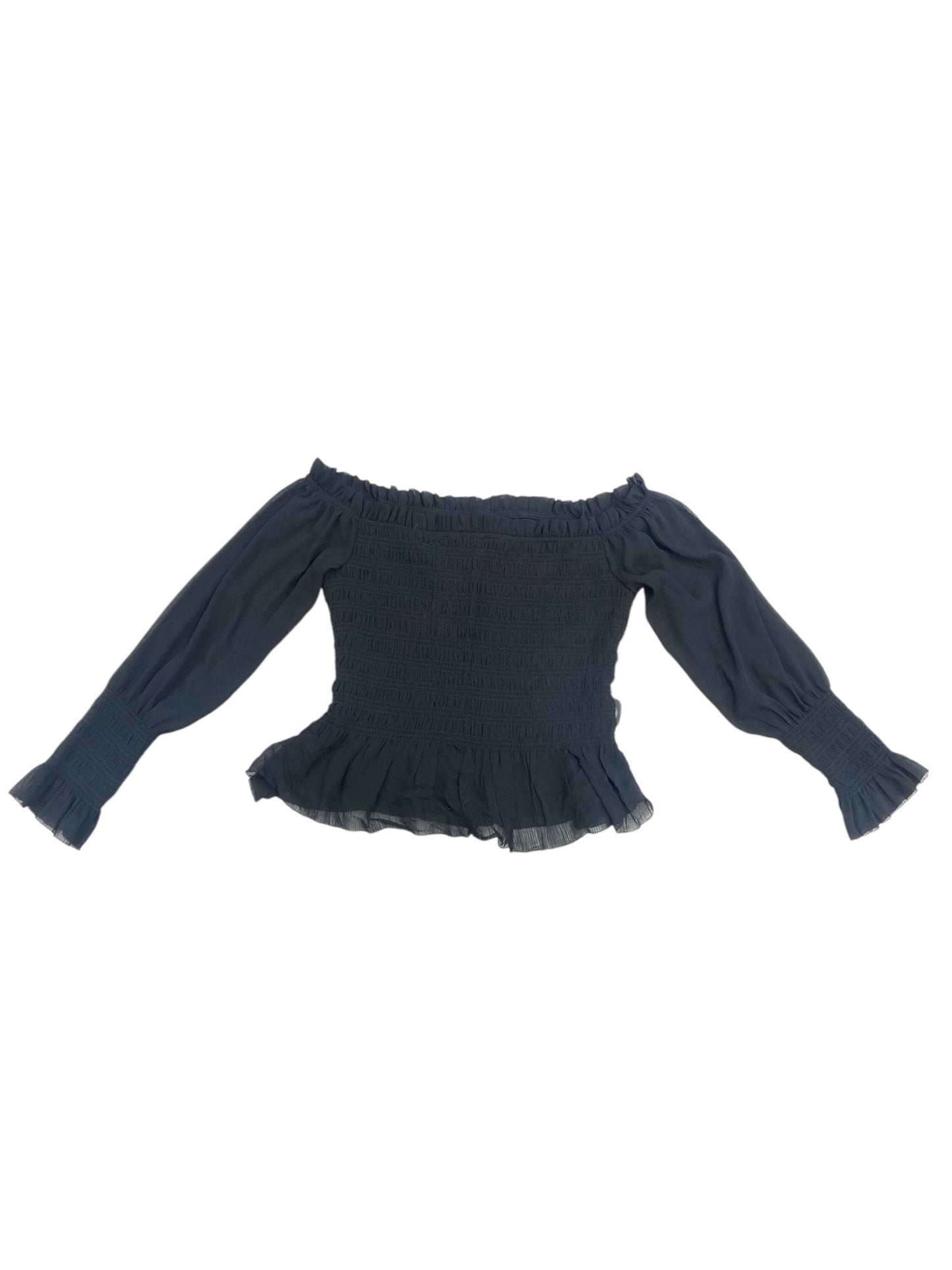 Blouse Long Sleeve By Torrid In Black, Size: Xl