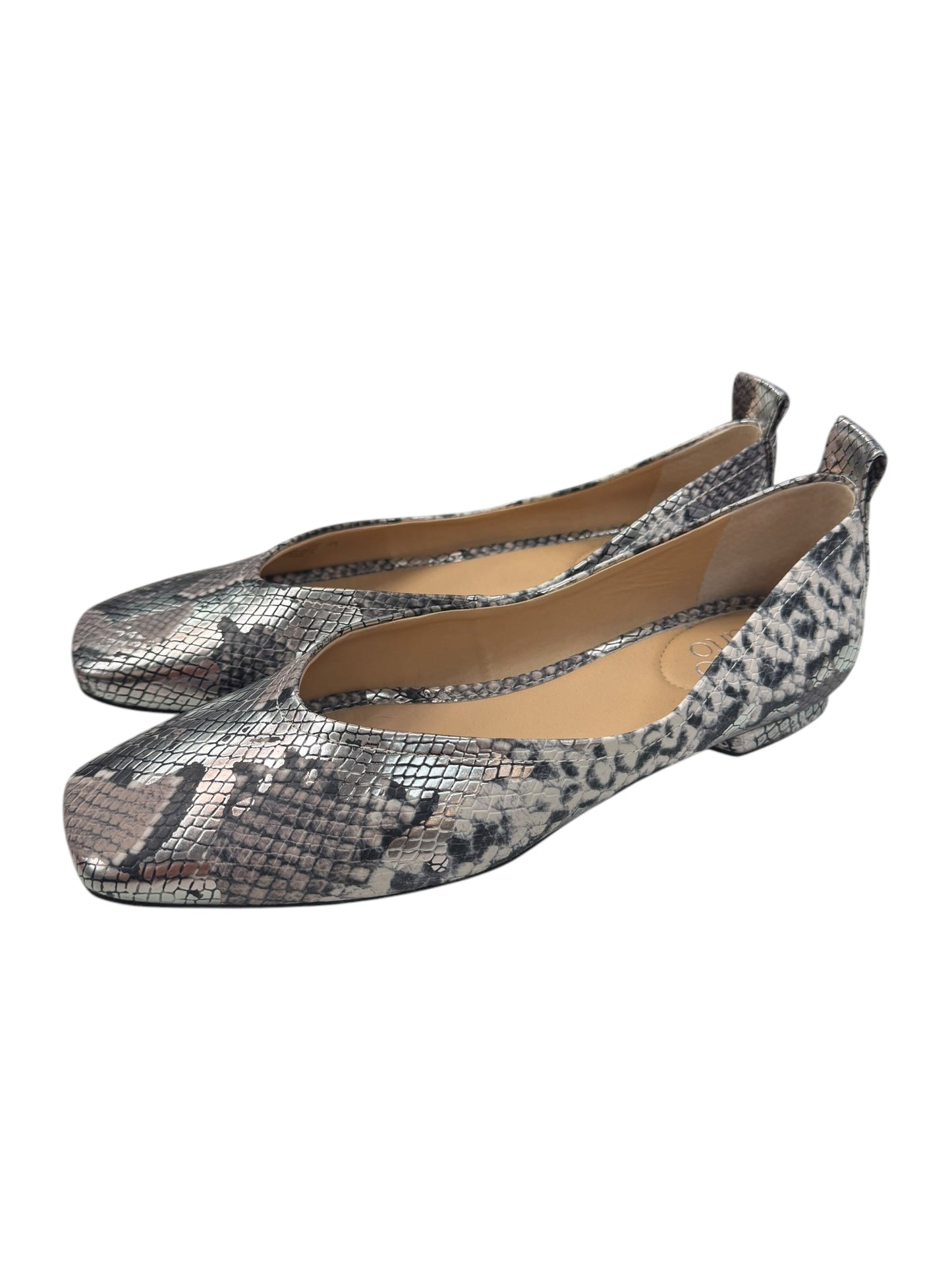 Shoes Flats By Franco Sarto In Snakeskin Print, Size: 7.5