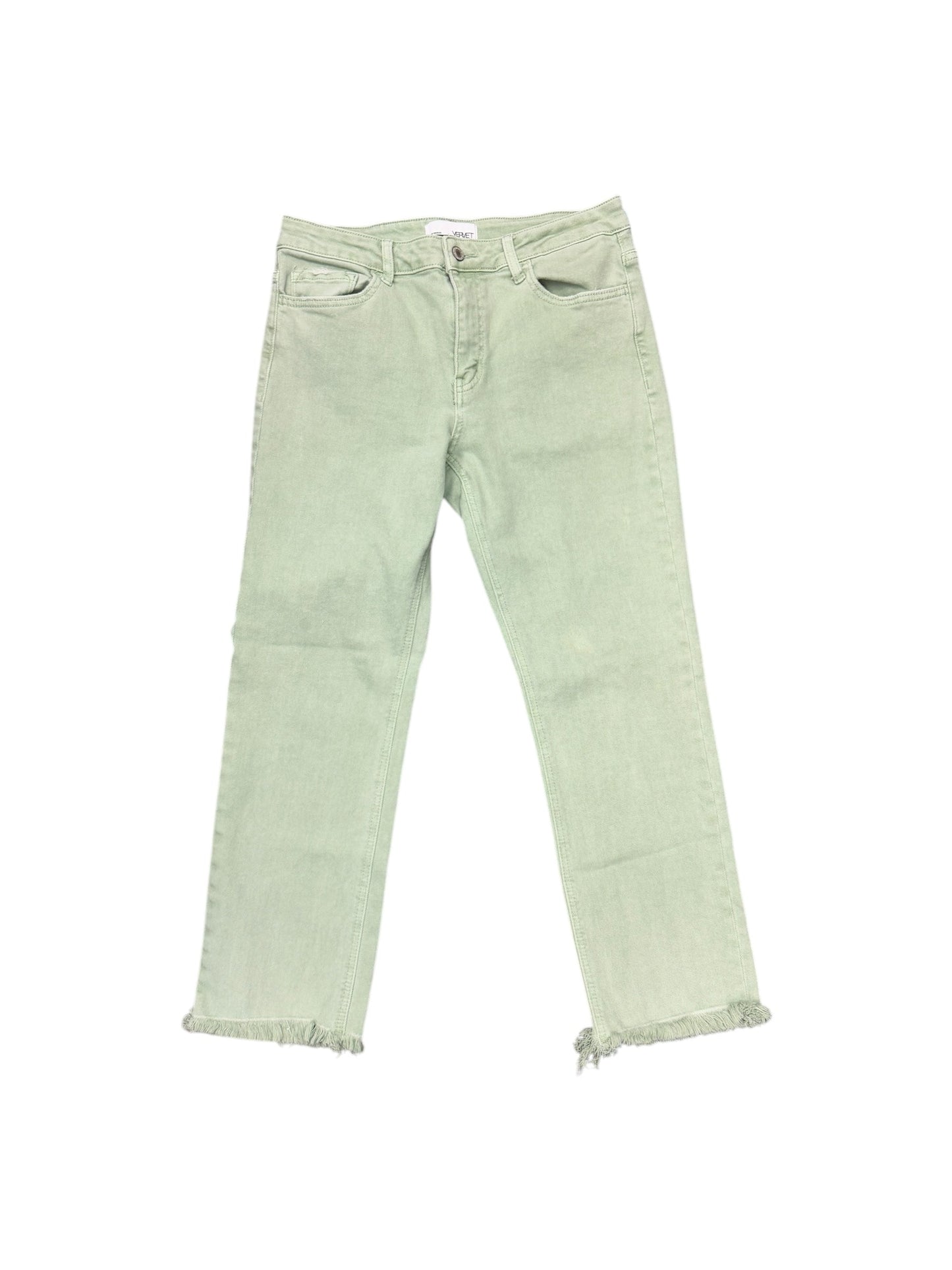 Pants Cropped By Vervet In Green, Size: 10