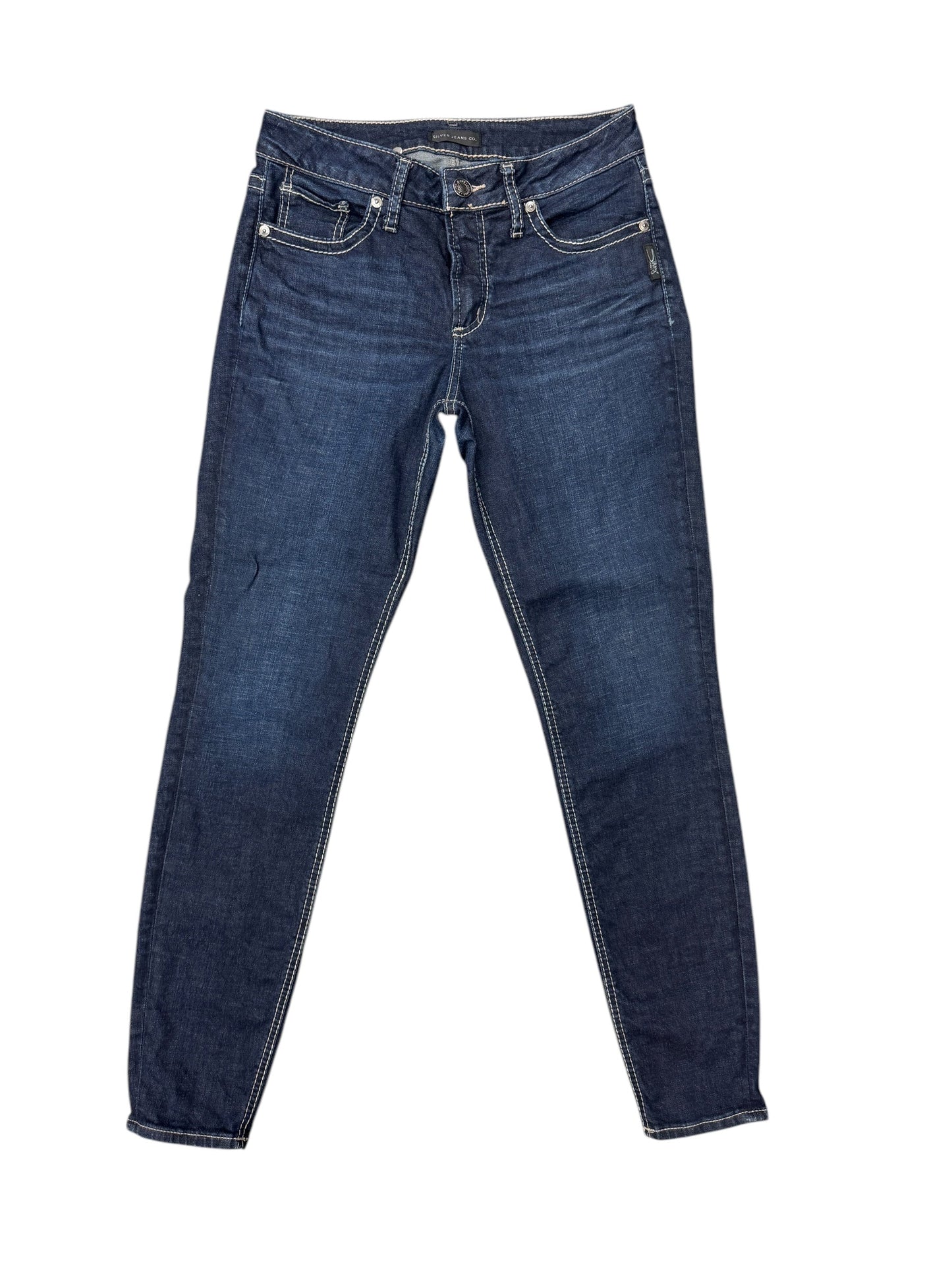 Jeans Skinny By Silver In Blue Denim, Size: 6