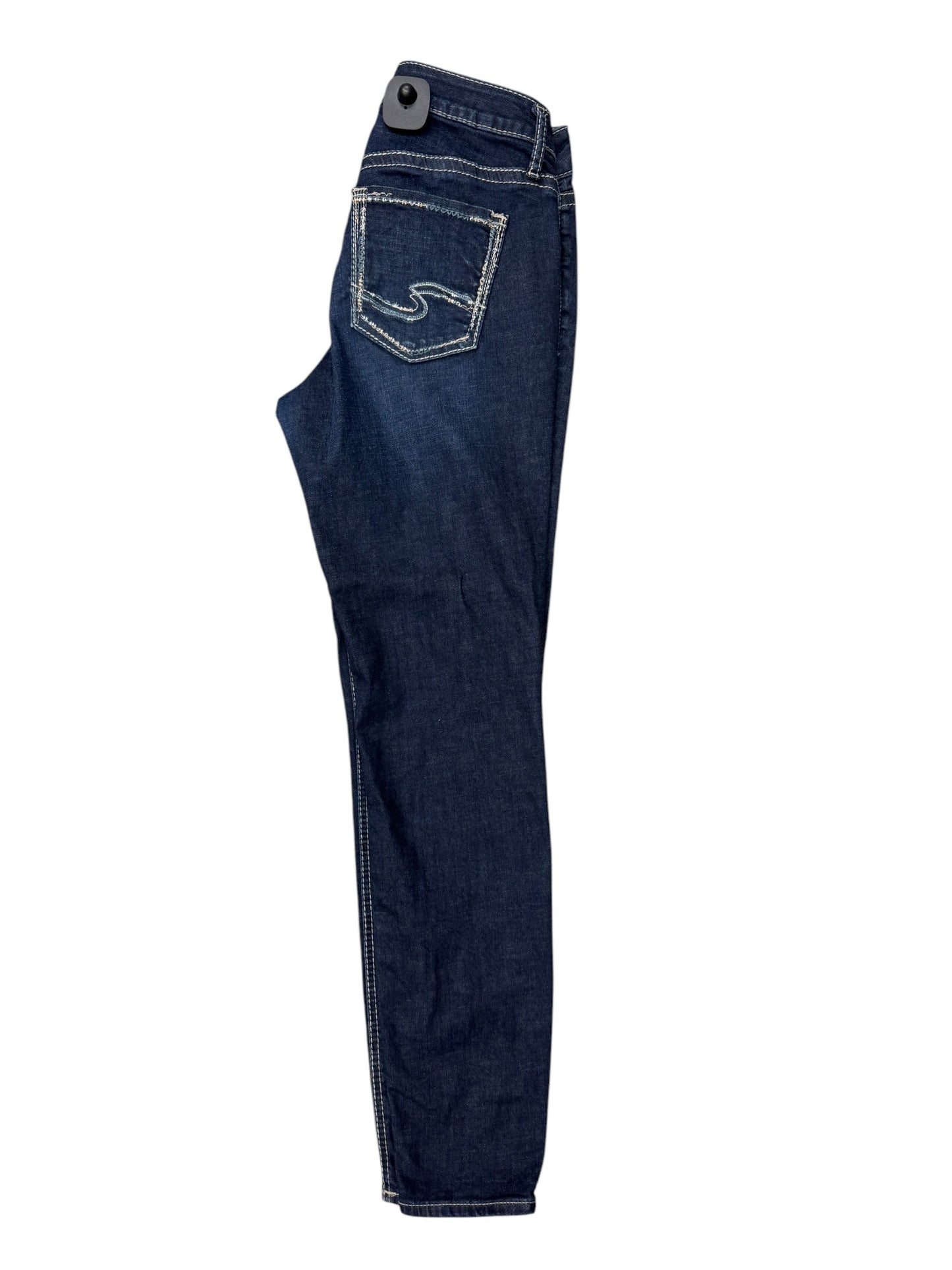 Jeans Skinny By Silver In Blue Denim, Size: 6