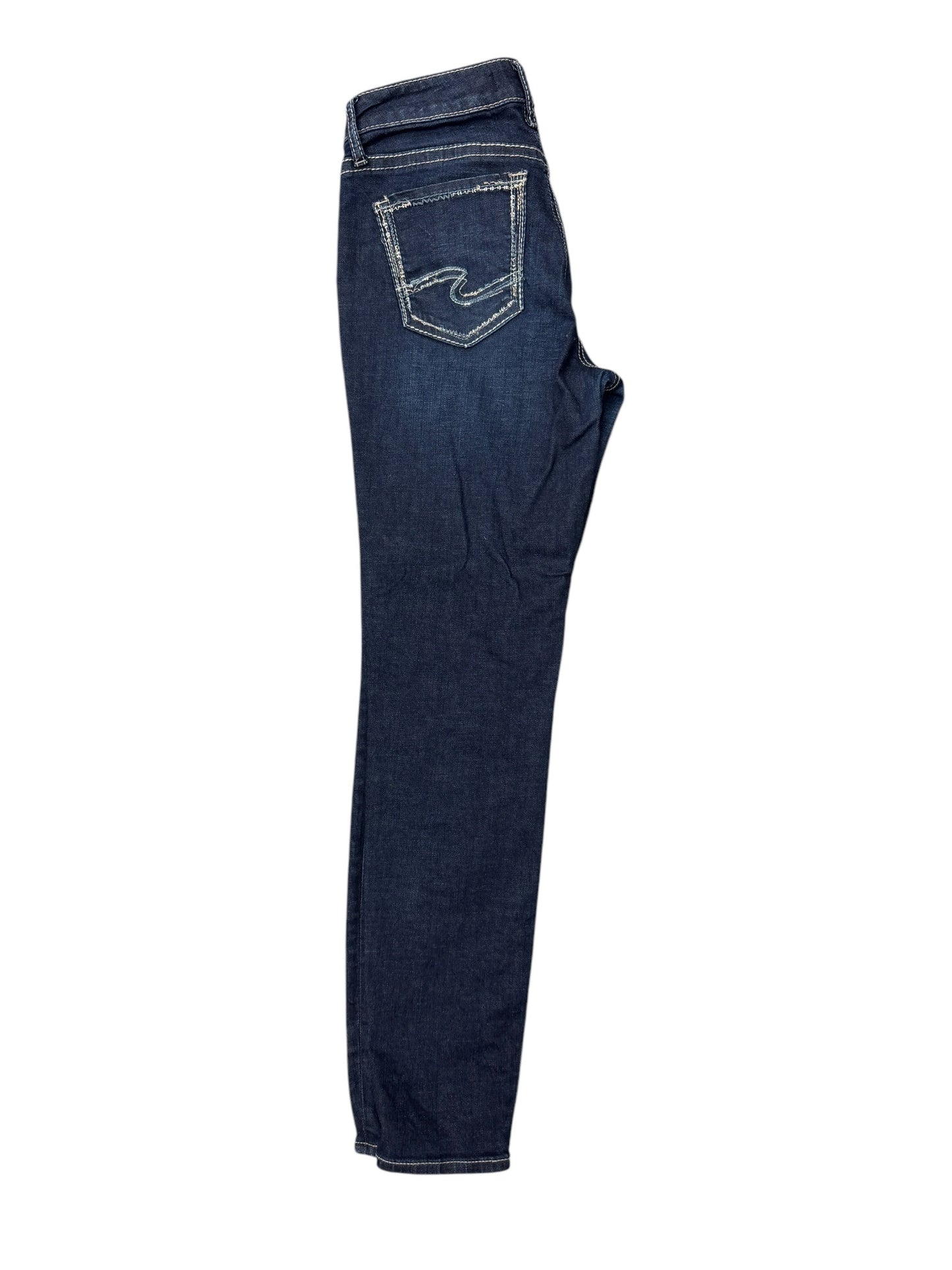 Jeans Skinny By Silver In Blue Denim, Size: 6