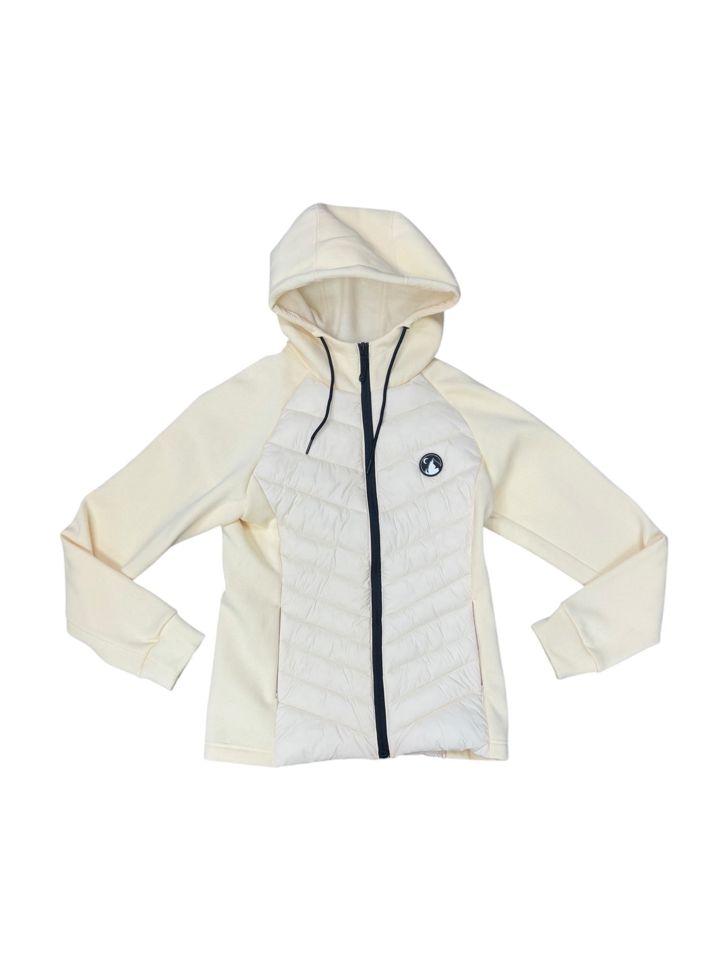 Athletic Jacket By Zyia In Cream, Size: S