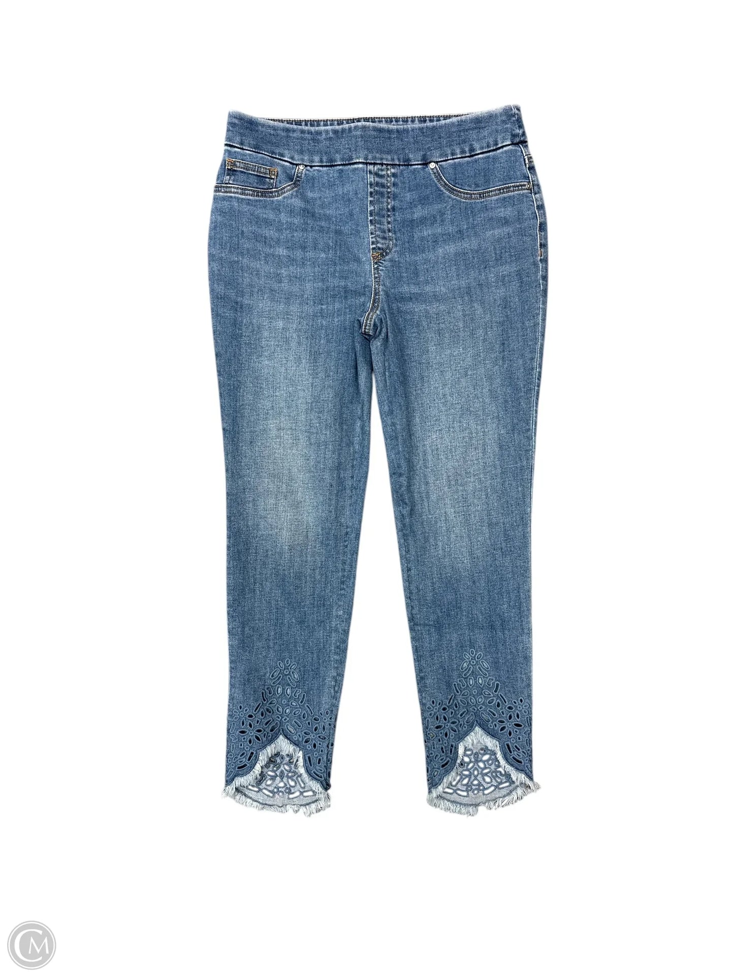 Capris By Chicos In Blue Denim, Size: 4