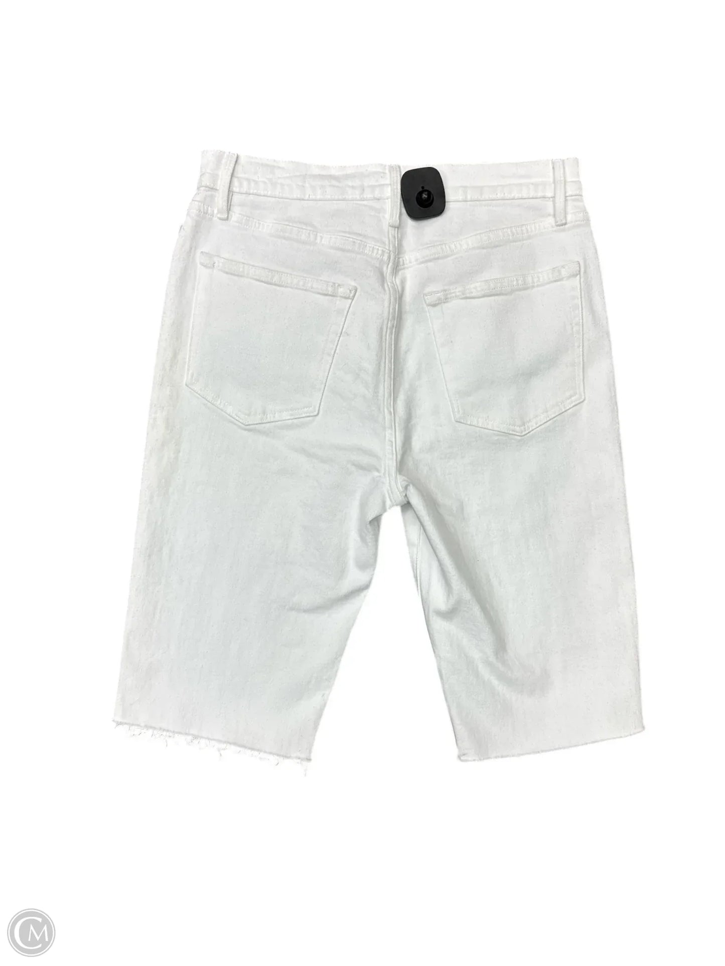 Shorts Designer By Frame In White, Size: 4