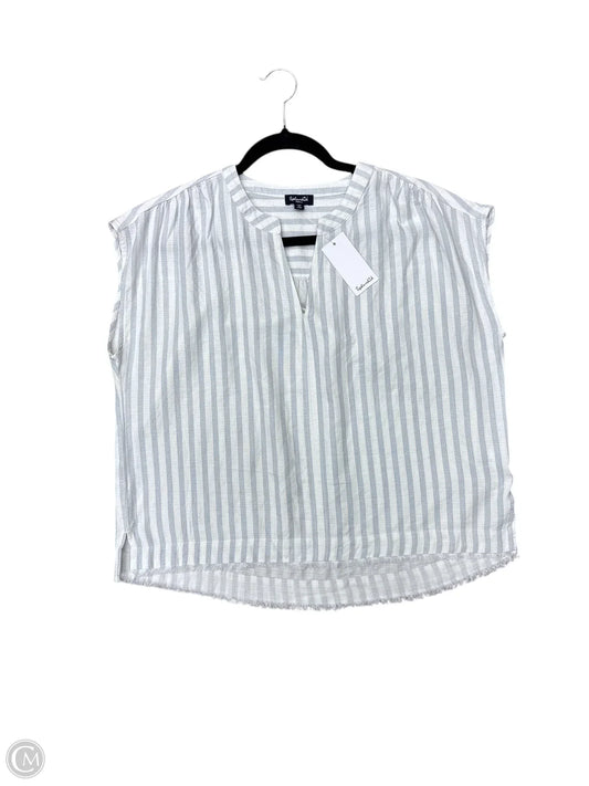 Blouse Sleeveless By Splendid In Blue & White, Size: S