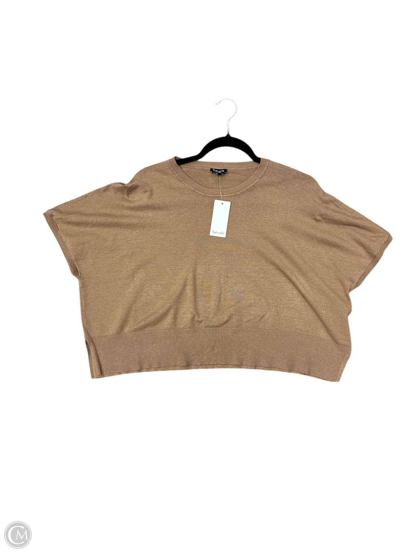 Top Short Sleeve By Splendid In Brown, Size: L