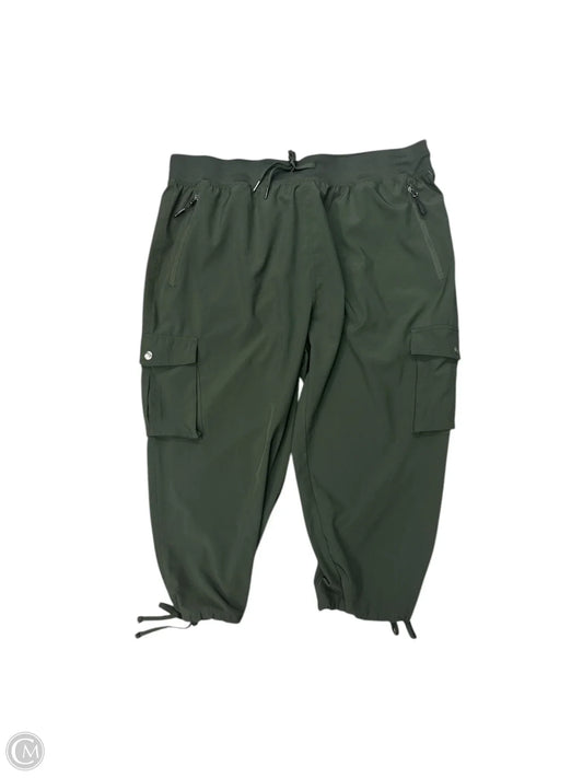 Athletic Capris By Clothes Mentor In Green, Size: Xxl