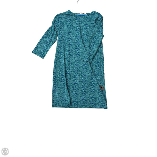 Dress Casual Midi By Boden In Blue & Green, Size: 8