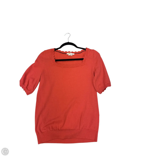 Top Short Sleeve By Boden In Red, Size: M