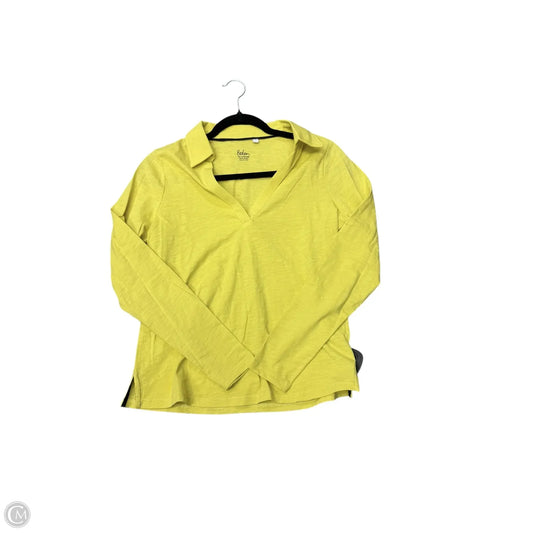 Top Long Sleeve By Boden In Yellow, Size: S