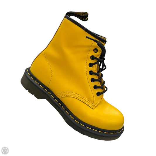 Boots Combat By Dr Martens In Yellow, Size: 8