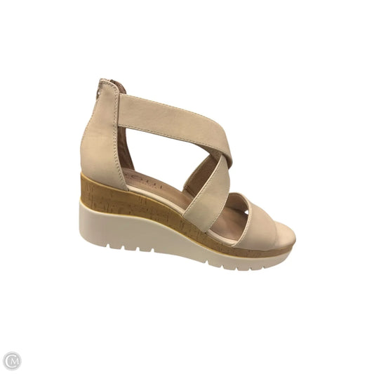 Sandals Heels Wedge By Naturalizer In Cream, Size: 7