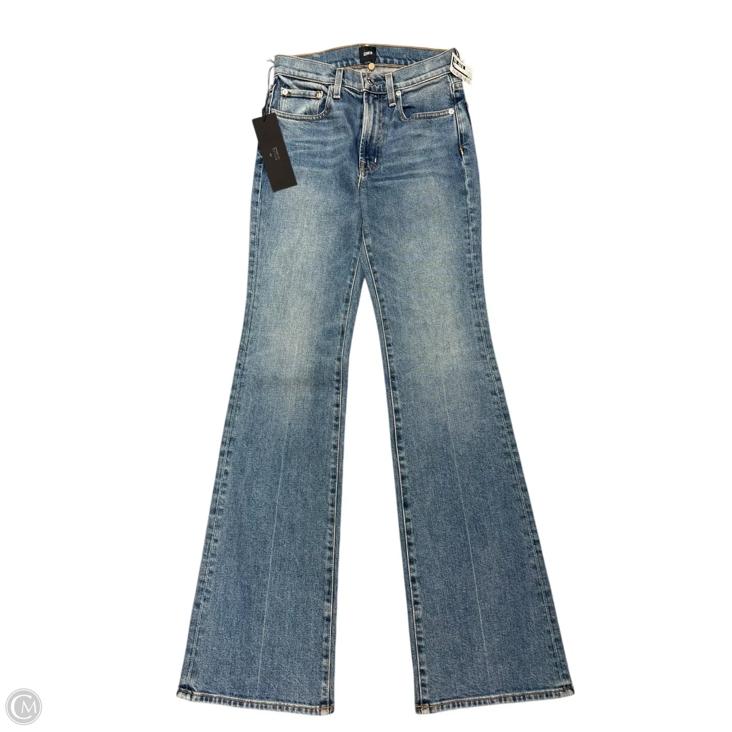 Jeans Boot Cut By Edwin In Blue Denim, Size: 0