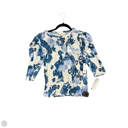 Top 3/4 Sleeve By Joie In Blue, Size: Xxs