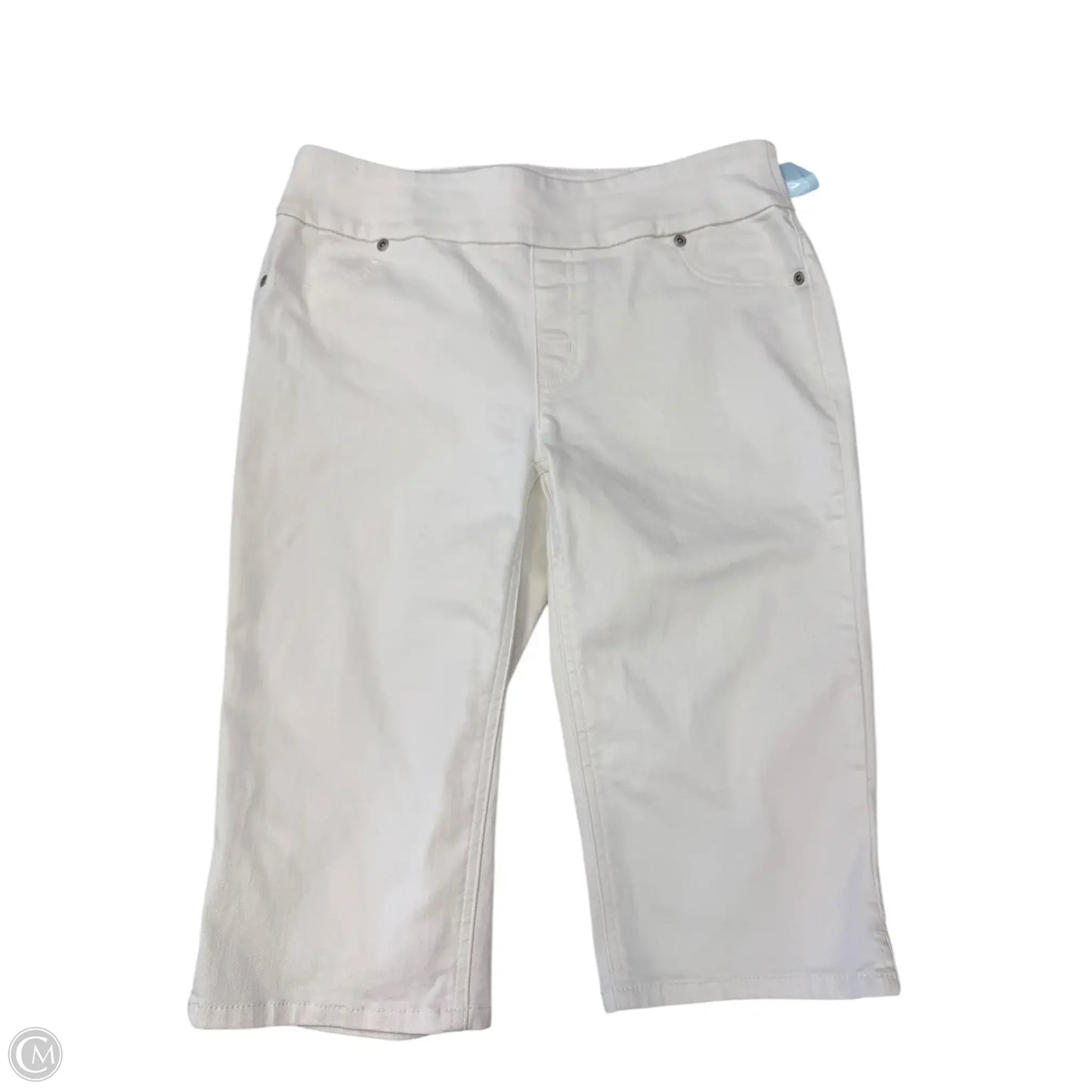 Shorts By Chicos In White Denim, Size: 6