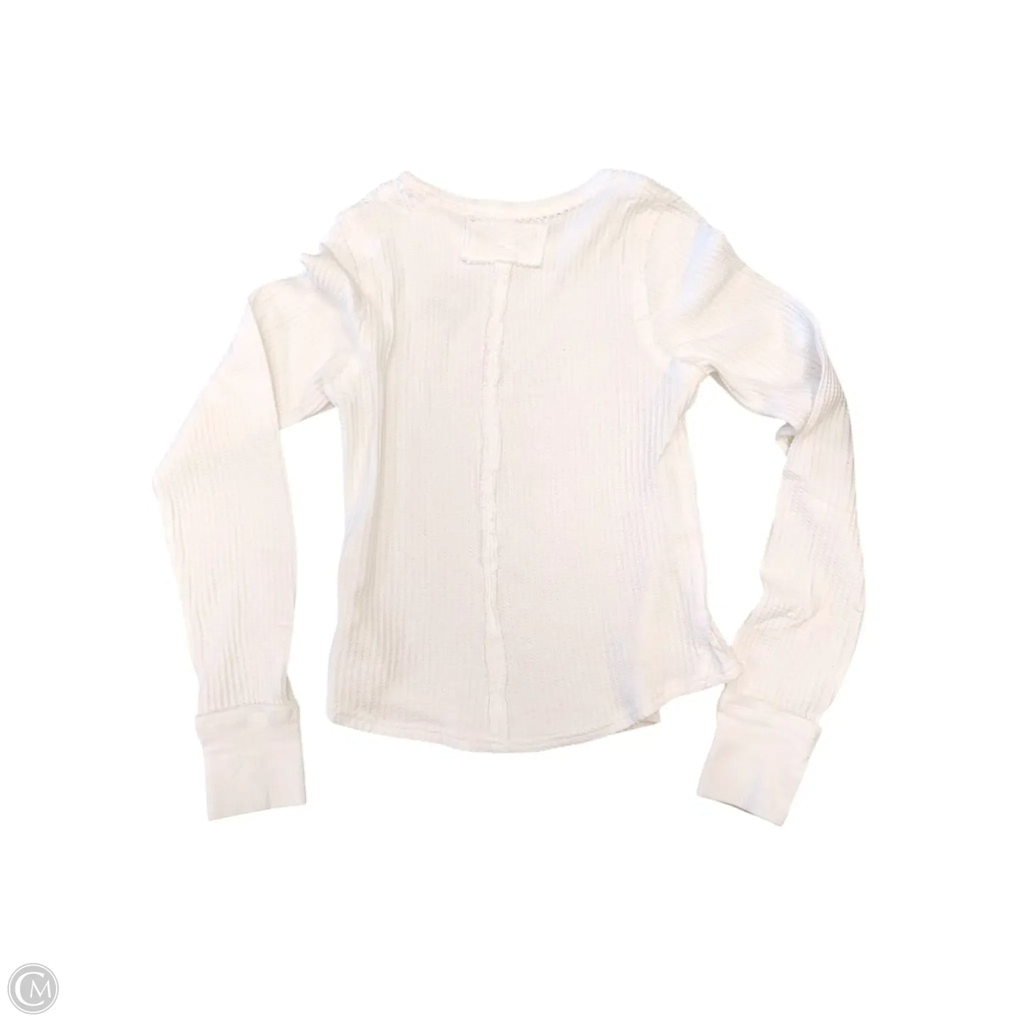 Top Long Sleeve By Weatherproof In White, Size: L