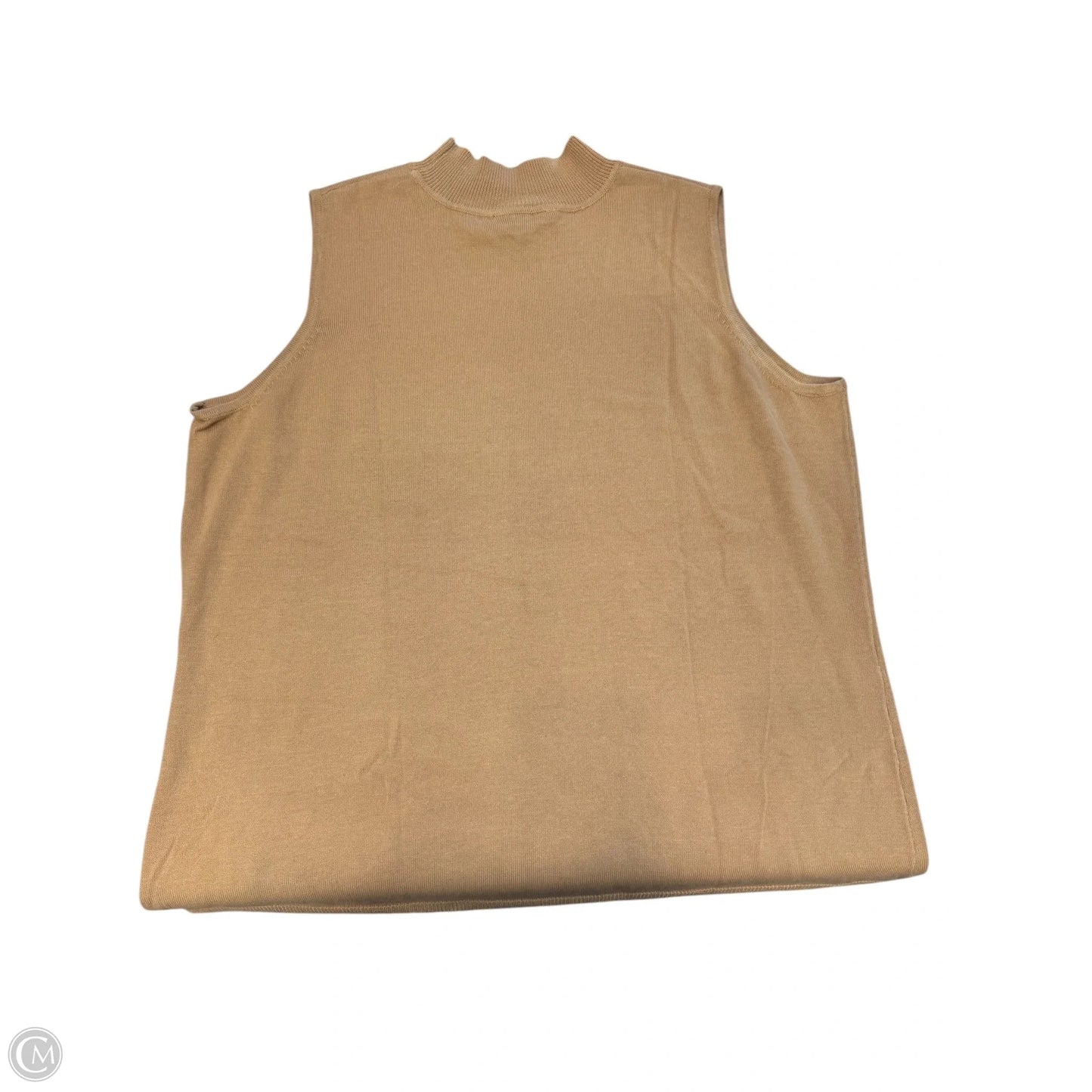 Top Sleeveless By Jessica London In Tan, Size: 3x