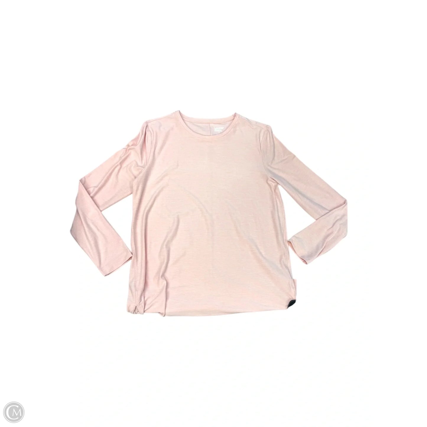 Top Long Sleeve Basic By Lands End In Pink, Size: M