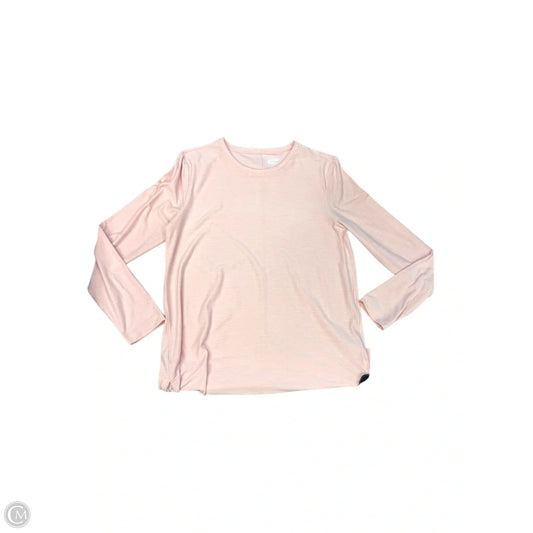 Top Long Sleeve Basic By Lands End In Pink, Size: M