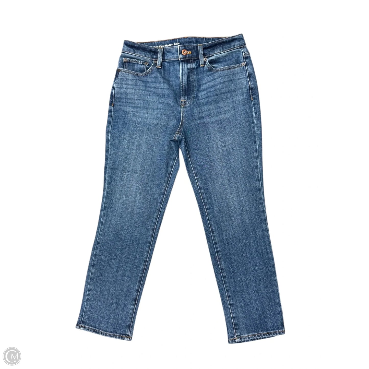 Jeans Cropped By Talbots In Blue Denim, Size: 4p