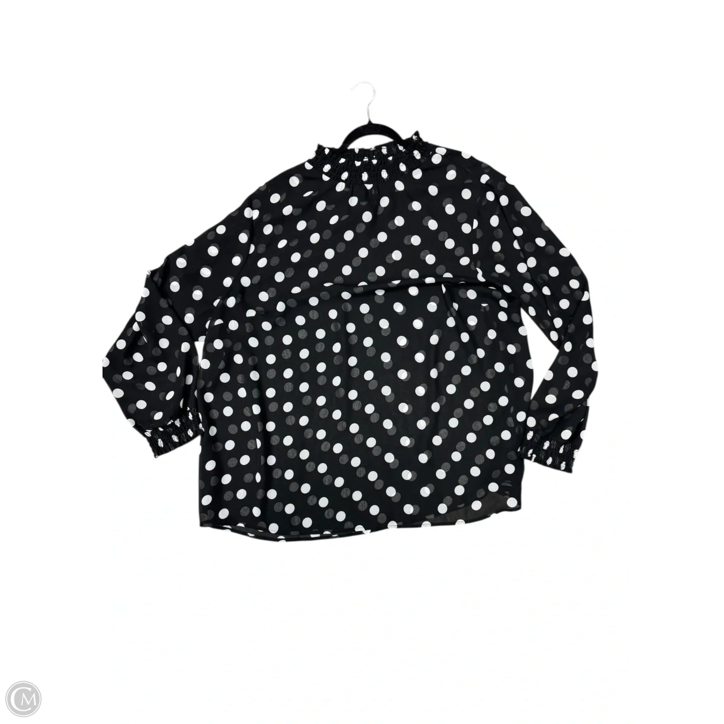 Blouse Long Sleeve By Torrid In Black, Size: 4x