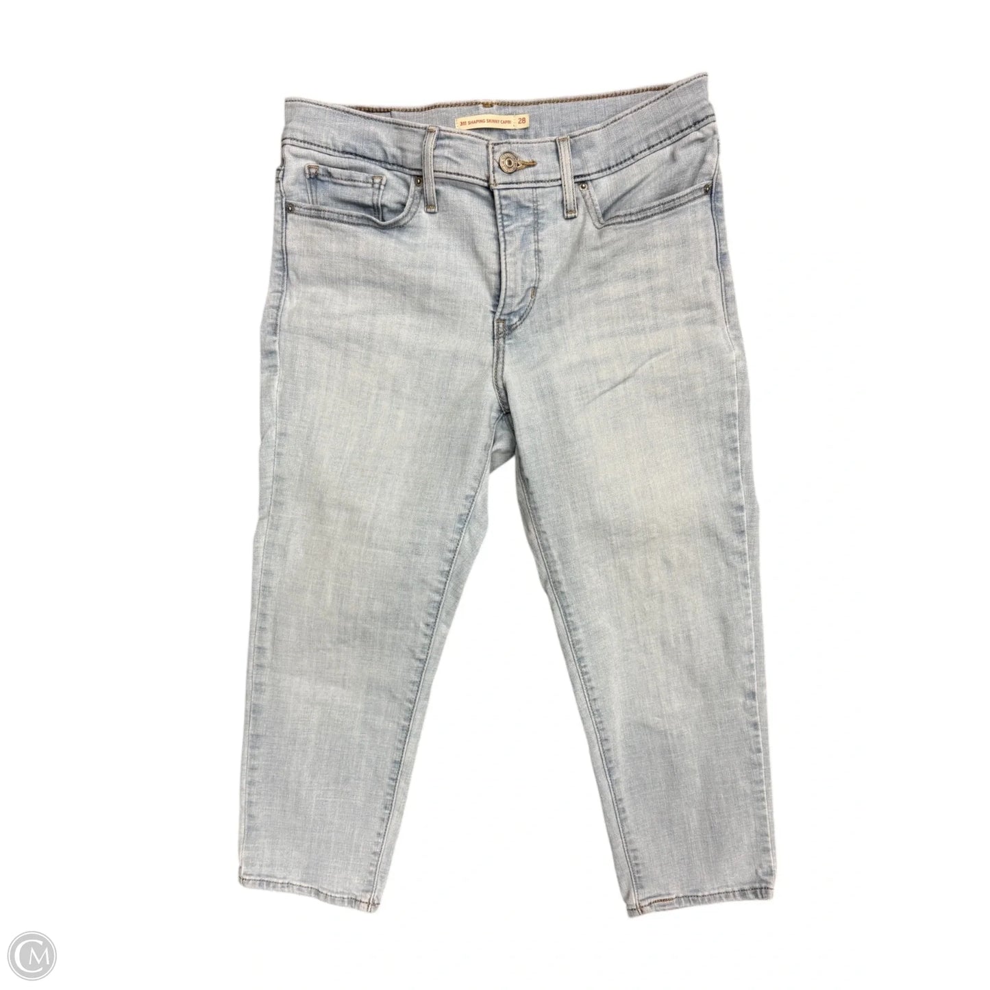 Capris By Levis In Blue Denim, Size: 6