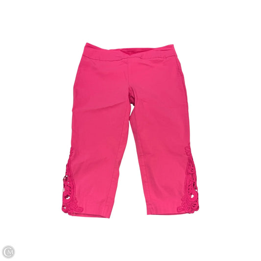 Capris By Cme In Pink, Size: 12p