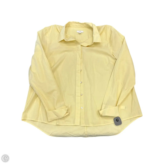 Top Long Sleeve By J. Jill In Yellow, Size: L