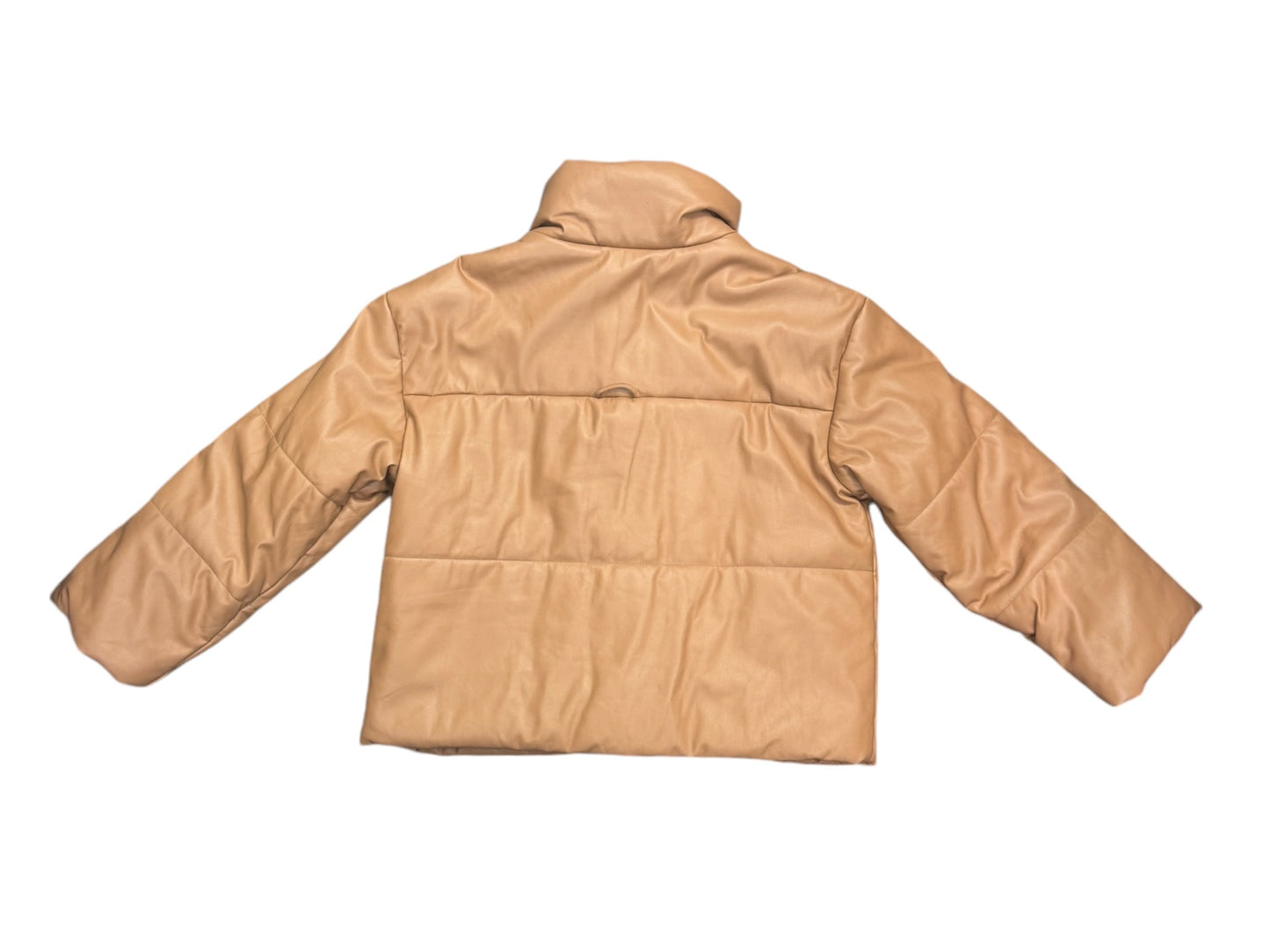 Coat Puffer & Quilted By Lulus In Tan, Size: M