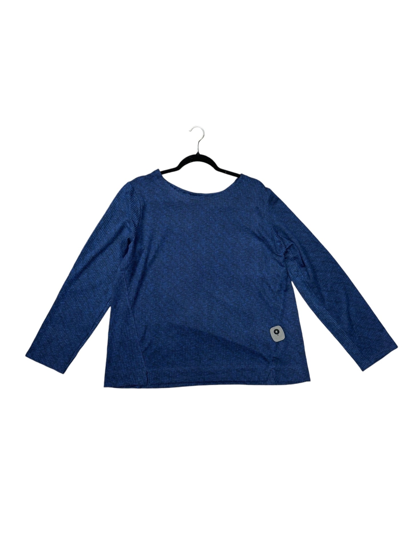 Top Long Sleeve By Croft And Barrow In Blue, Size: Xl